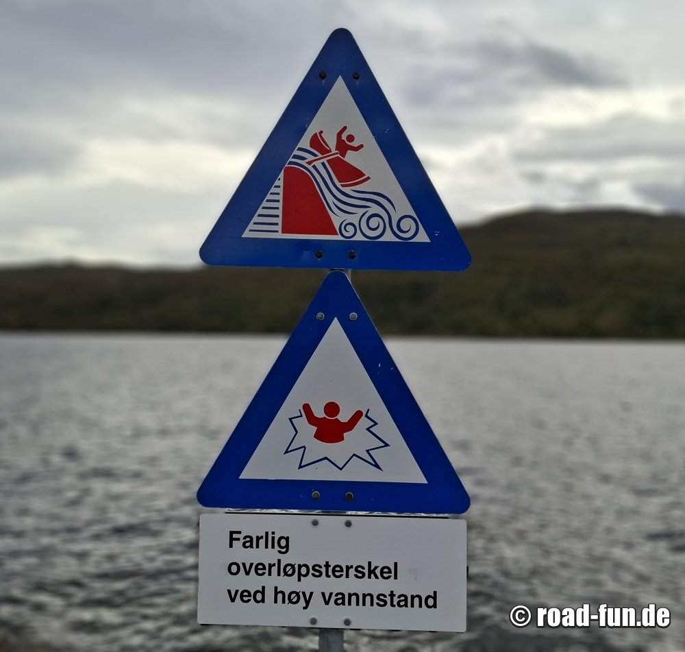 Gefahrenschild Norwegen - Statkraft