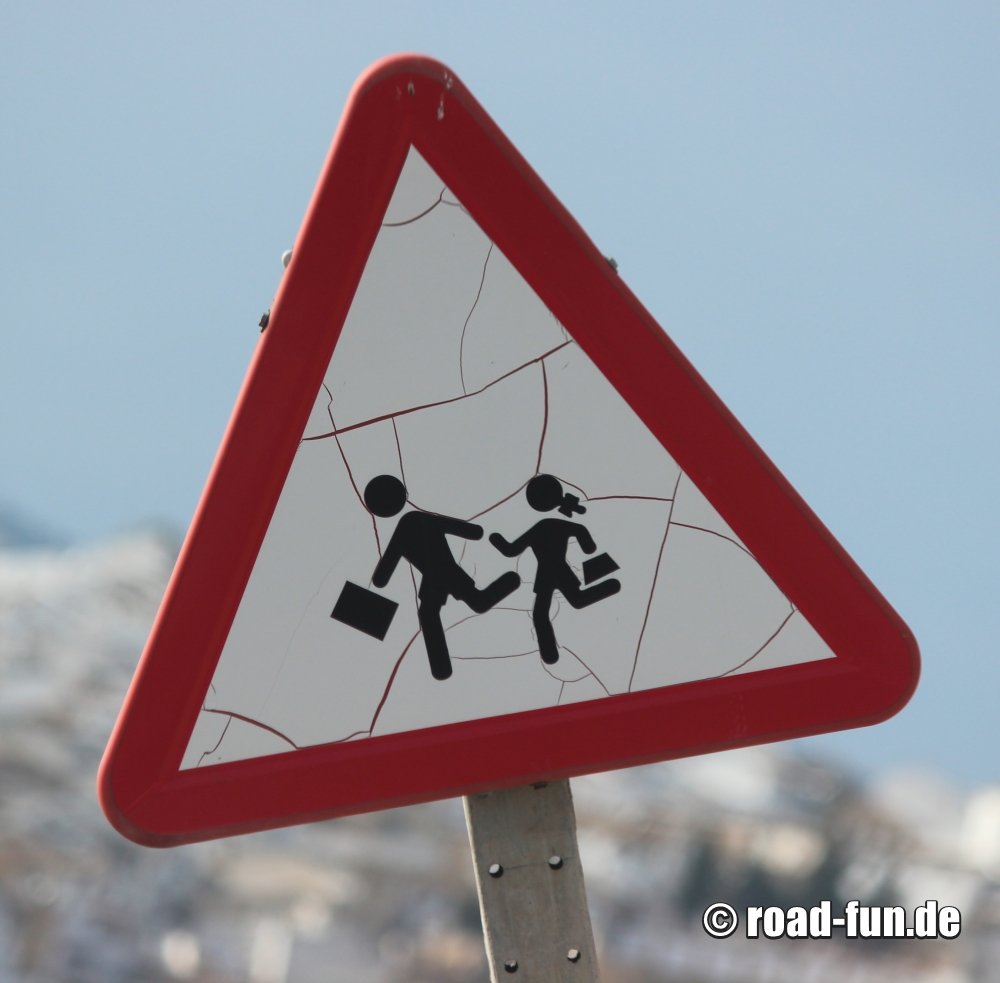 Gefahrenschild Spanien - Kinder
