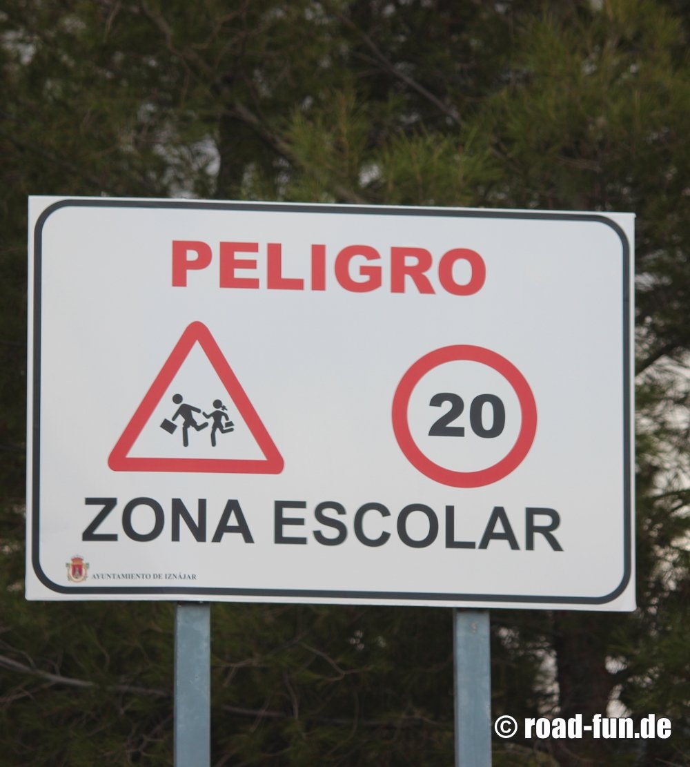 Gefahrenschild Spanien - Schule