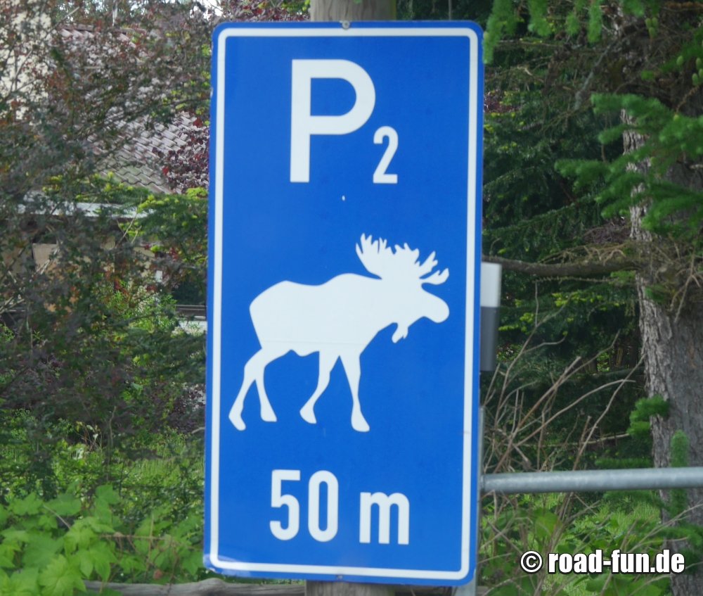 Hinweisschild Deutschland - Parkplatz
