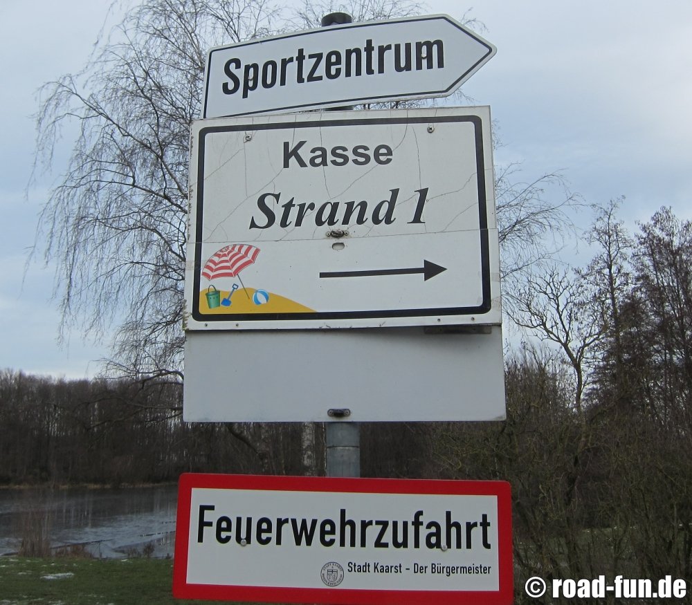 Hinweisschild Deutschland Badestrand