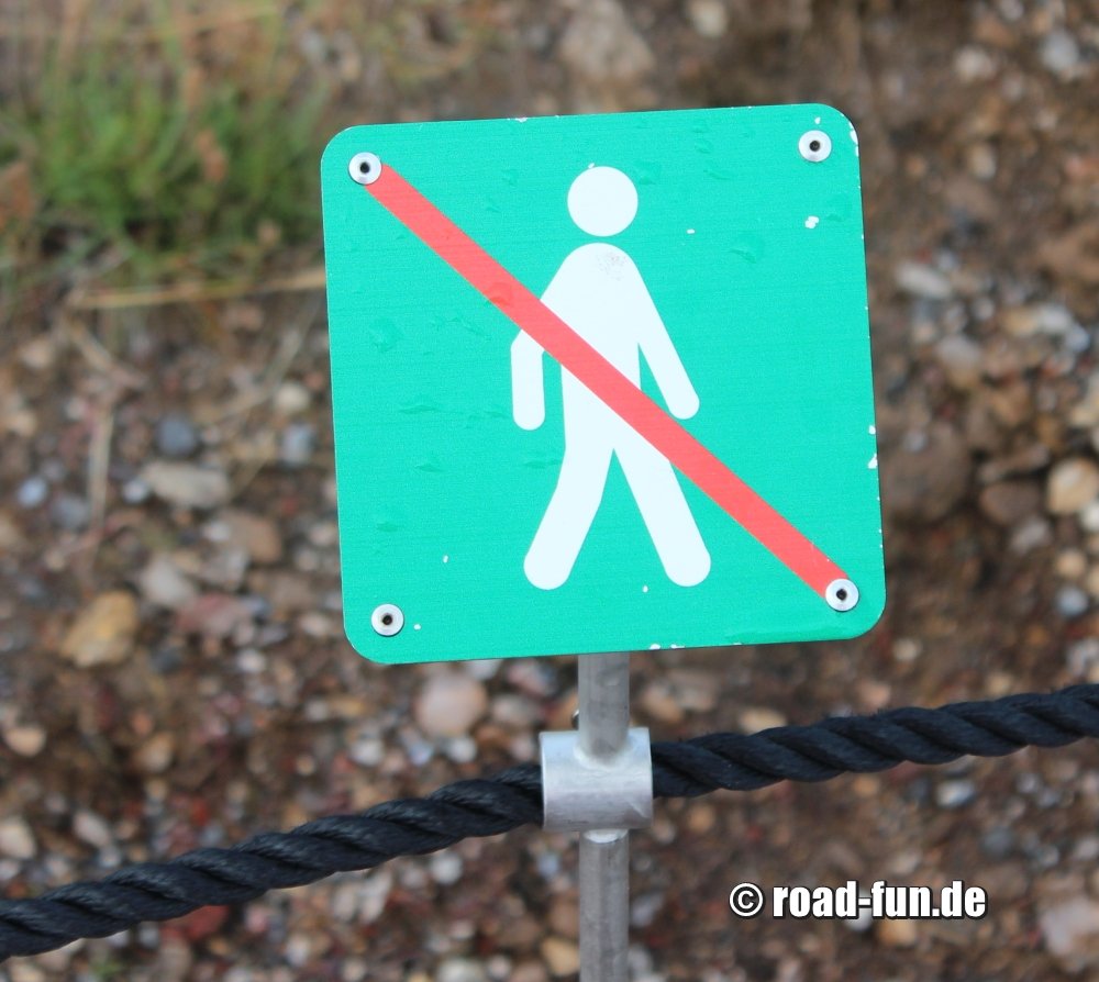 Verbotsschild Island - Betreten verboten