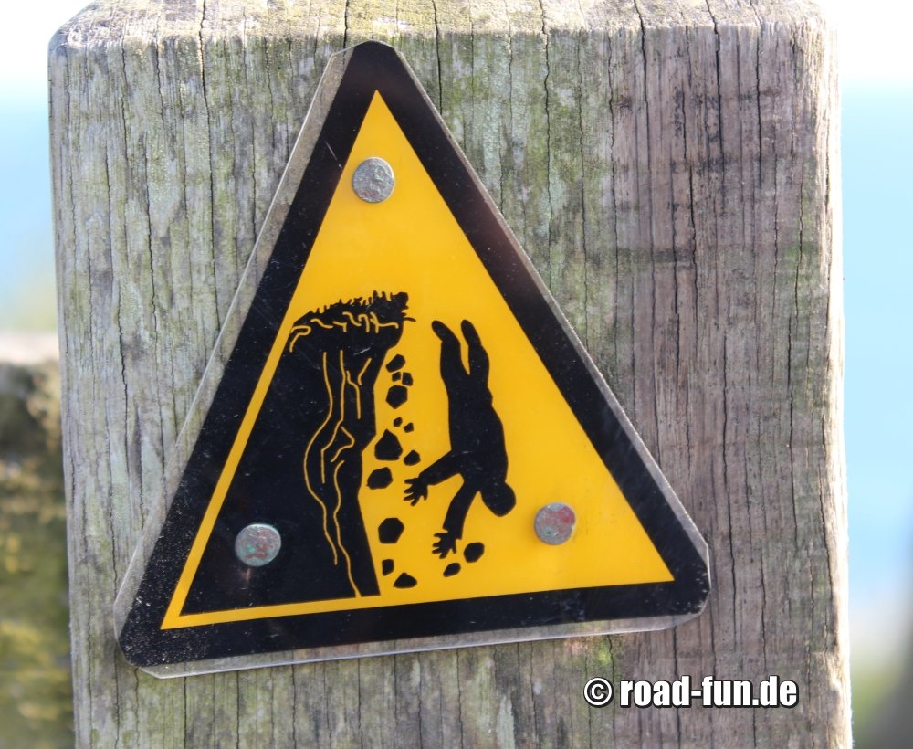Warningsign Wales - Absturzgefahr