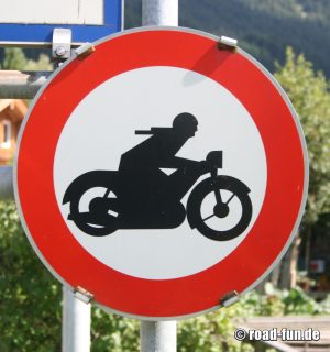 Durchfahrtsverbot Österreich - Krafträder 