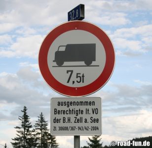 Durchfahrtsverbot Österreich - LKW über 7,5t