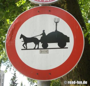 Durchfahrtsverbot Österreich - Pferdegespann
