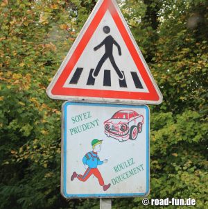 Gefahrenschild Frankreich - Achtung Kinder 