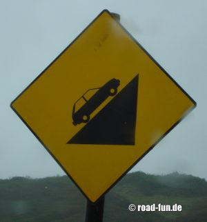 Gefahrenschild Irland - Steigung