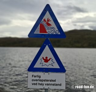 Gefahrenschild Norwegen - Statkraft