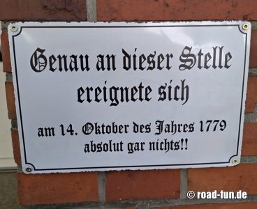 Hinweisschild Deutschland - hier war nix