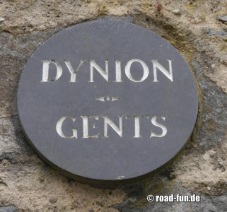 Hinweisschild Wales - Gents