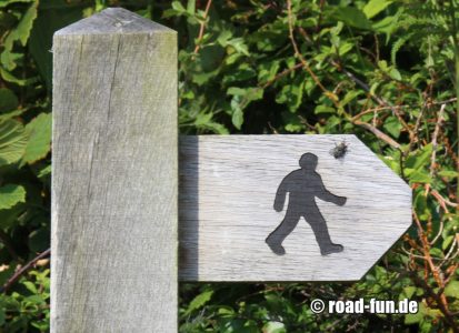 Hinweisschild Wales - Wanderweg