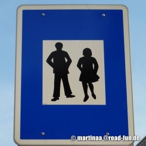 Hinweisschild Österreich - Fußgängerzone