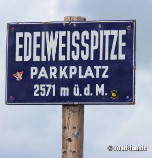 Hinweisschild Österreich - Infos Großglocknerstraße 