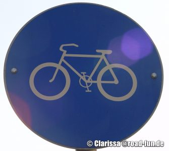 Hinweisschild Österreich - Radweg