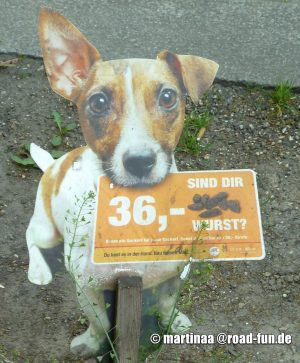 Hinweisschild Österreich - Strafe bei Verunreinigung