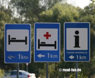 Hinweisschilder Litauen