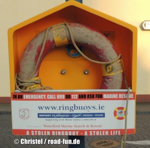 Hinweistafel Irland - Rettingsring