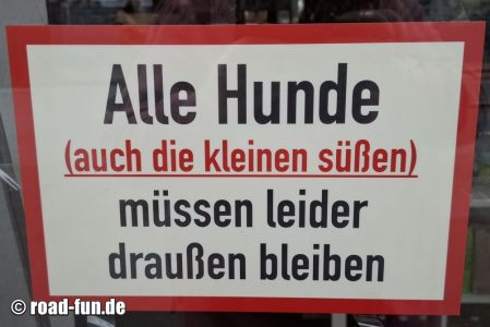 Verbotsschild Deutschland - Hunde