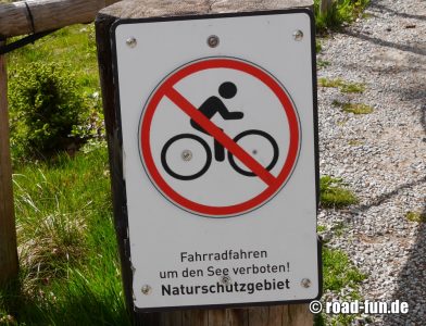 Verbotsschild Deutschland - Radfahren