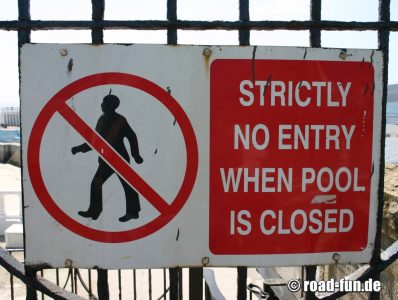 Verbotsschild England - kein Zutritt
