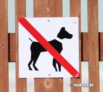 Verbotsschild Island - Hunde