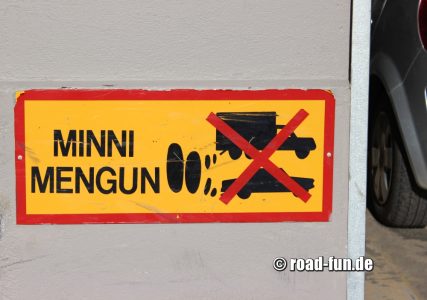 Verbotsschild Island - Motor abstellen