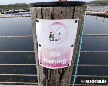 Verbotsschild Norwegen - Angeln verboten