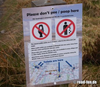 Verbotsschild Schottland - Naturschutz