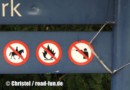 Verbotsschilder Irland