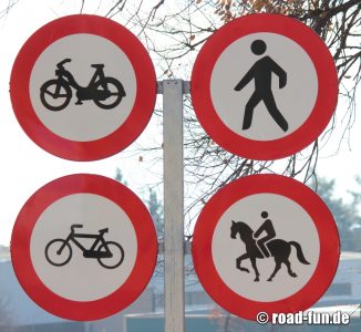 Verbotsschilder Spanien 