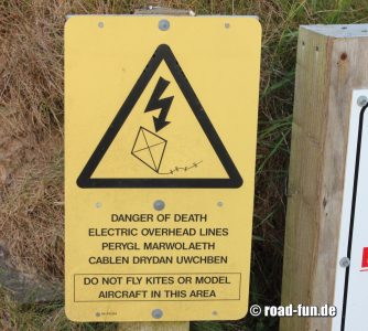 Warningsign Wales - Stromkabel